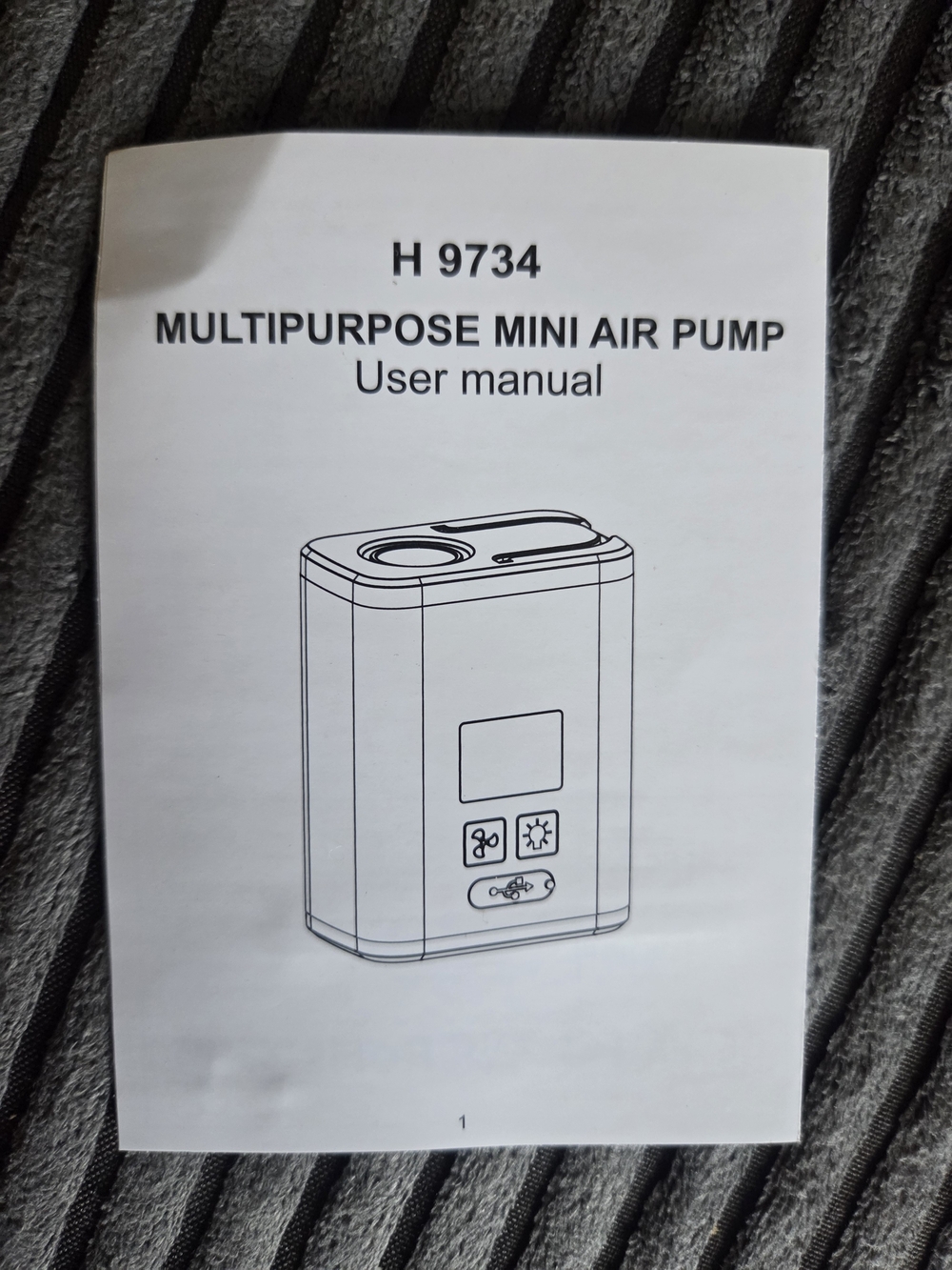 Multipurpose Mini Air Pump - H 9734 - White